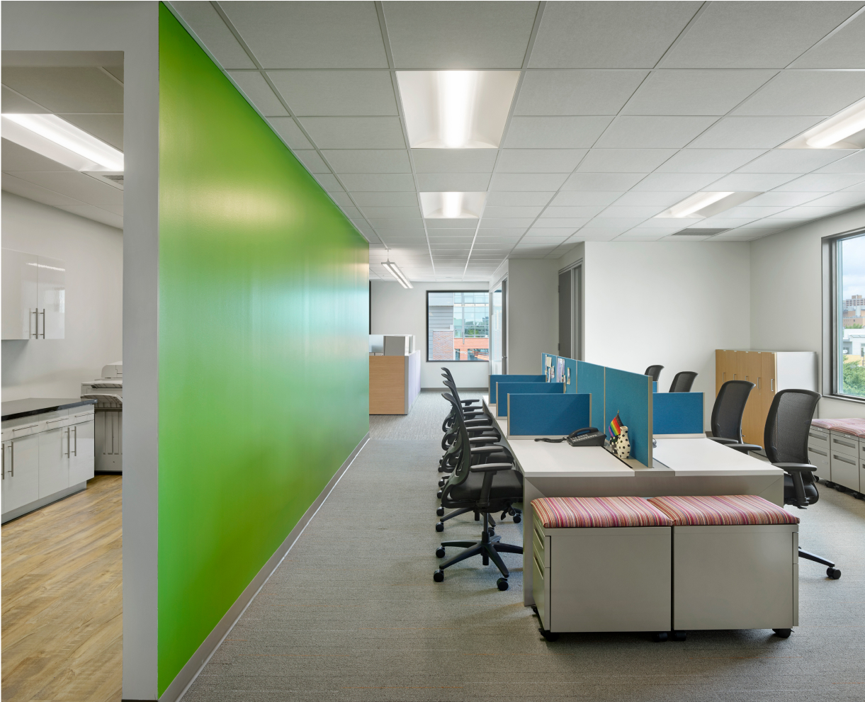 Mazzoni center office with desk and chairs