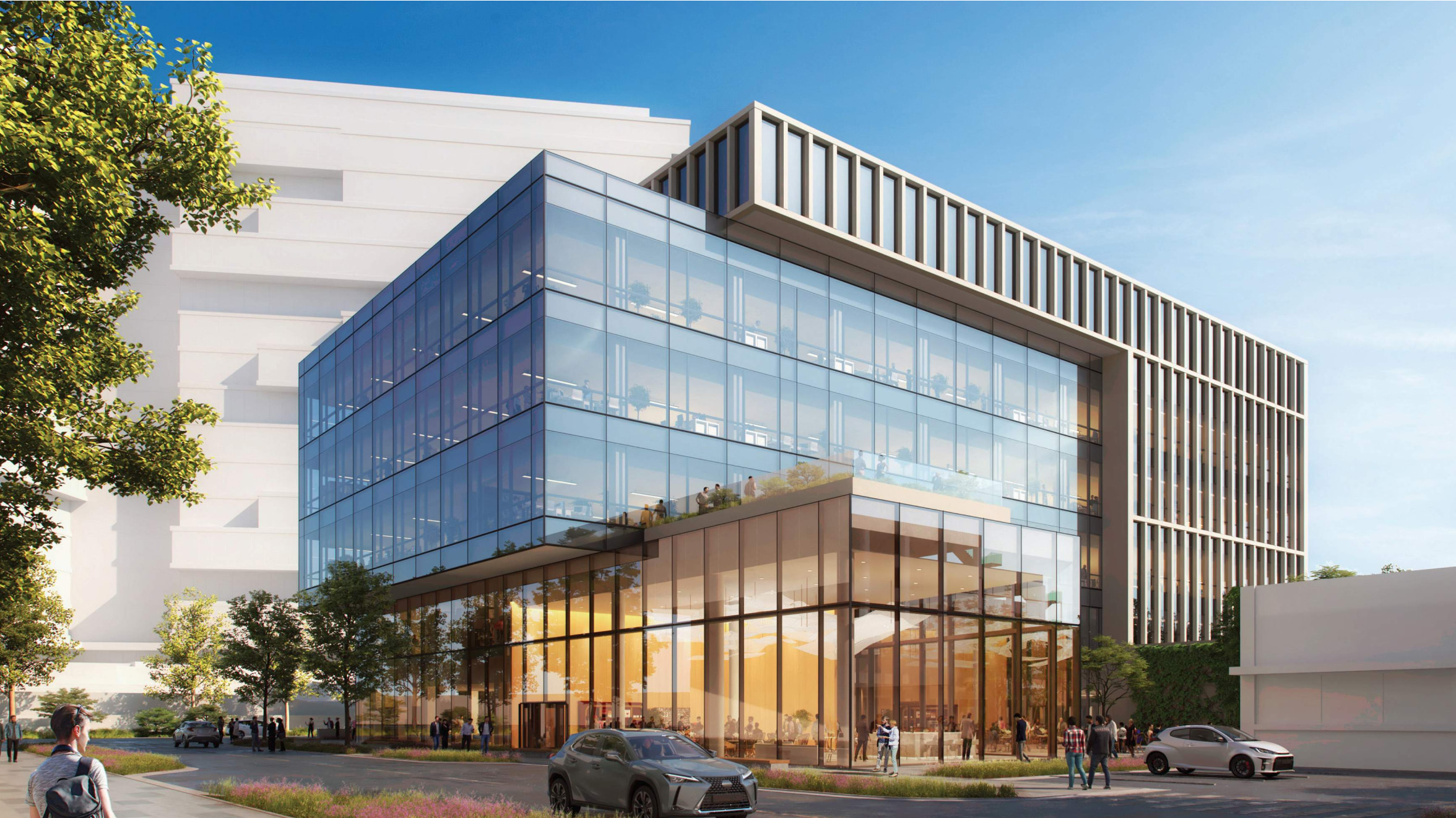 Life Science Complex exterior view at daytime