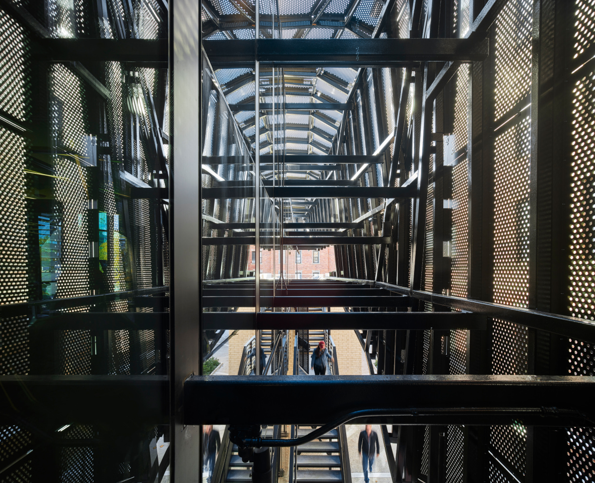 Hamilton Court interior with stairs