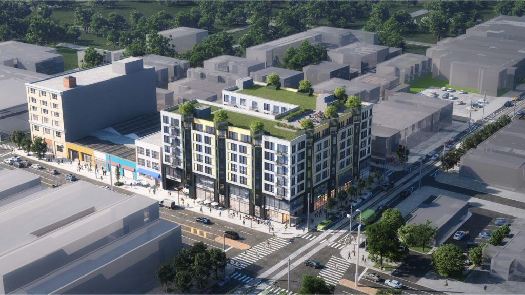 922 North Broad Street exterior aerial view