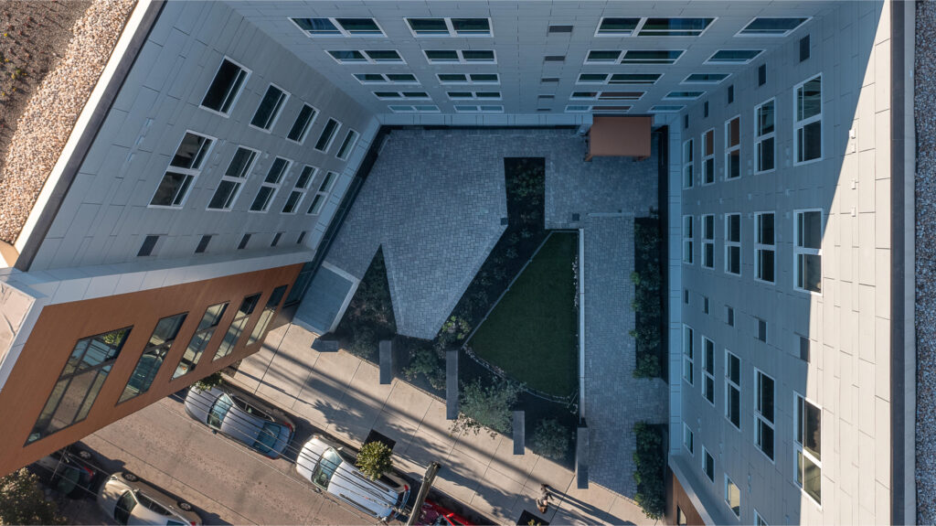 2110 E Norris street building exterior aerial view